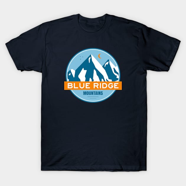 Blue Ridge Mountains T-Shirt by esskay1000